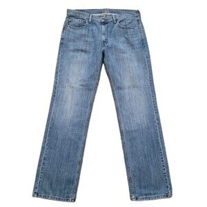 Levi's 559 Jeans Mens 36X35 (Tag 36X34) Blue Relaxed Straight Red Tab Jeans